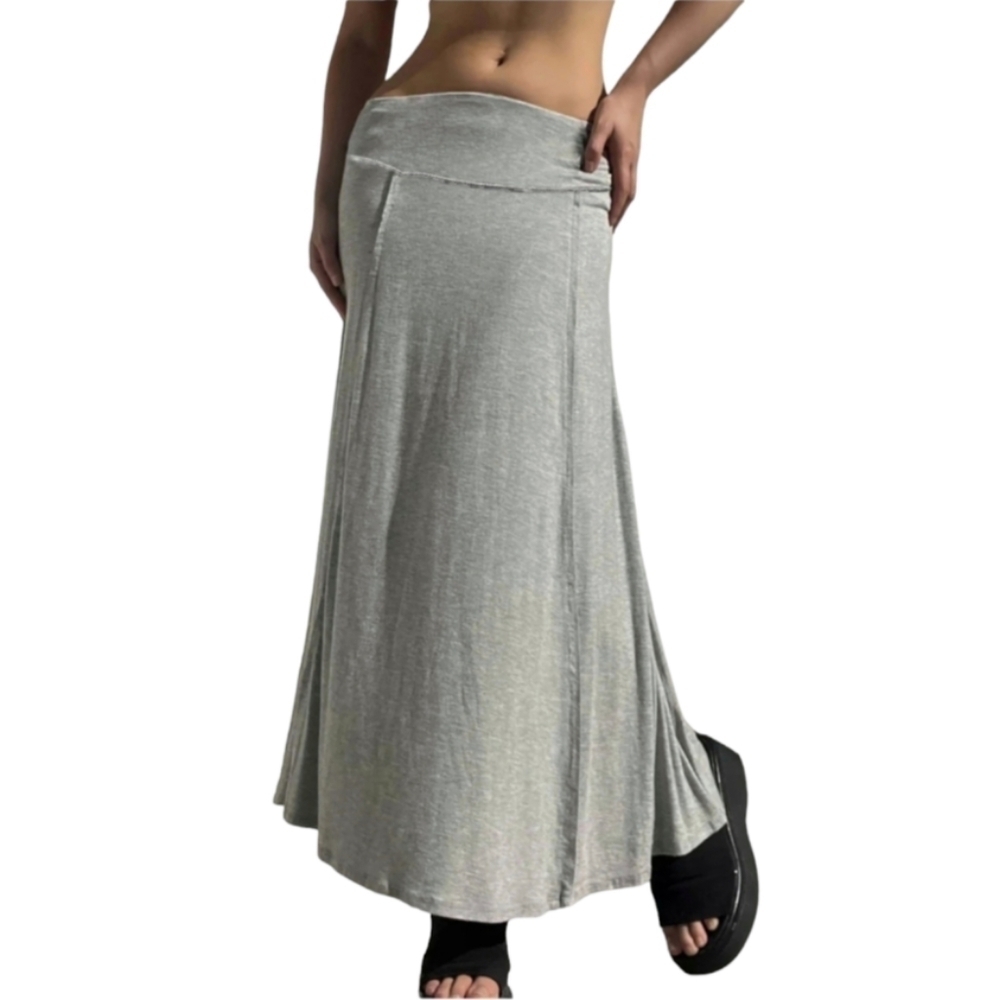 Athleta Gray Heather Coaster Skirt With‎ Side Slits Size M